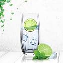 Juice Glasses Drinking Glasses, Highball Glasses, Tumblers for Water, Juice, Beer, Cocktail and Mixed Drinks, Transparent, TR-16, 6 Count