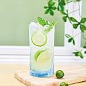 Premium Juice Glasses 450 ML Drinking Glasses, Highball Lead-Free Glasses, Tumblers for Water, Juice, Beer, Cocktail and Mixed Drinks - 2 Pieces, Transparent (Juice Glasses, 2 Count)