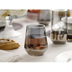 mivana premium juice glasses 450 ml drinking glasses highball lead-free glasses tumblers for water juice beer cocktail and mixed drinks - 2 pieces transparent parpal- a 2 count pack of 1