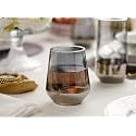 Mivana Premium Juice Glasses 450 ML Drinking Glasses, Highball Lead-Free Glasses, Tumblers for Water, Juice, Beer, Cocktail and Mixed Drinks - 4 Pieces, Transparent (PARPAL- A, 4 Count (Pack of 1))