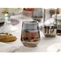 Mivana Premium Juice Glasses 450 ML Drinking Glasses, Highball Lead-Free Glasses, Tumblers for Water, Juice, Beer, Cocktail and Mixed Drinks - 2 Pieces, Transparent (PARPAL- A, 2 Count (Pack of 1))