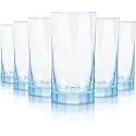 450 ML Premium Glasses Modern Bar Cocktail &amp;Mocktail Drinking Glasses, Highball Lead-Free Glasses, Tumblers for Water,Beer Set of 2 (EFR - 05, 2 Count)