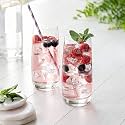 Premium Juice Glasses Drinking Glasses, Highball Lead-Free Glasses, Tumblers for Water, Juice, Beer, Cocktail and Mixed Drinks - Pieces, Transparent (Cocktail Glasses, 4 Count (Pack of 1))