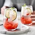 Premium Juice and Water Glass Pitcher jug with Lid and 1.1 Liter Jug for- Juice, Cold Drink, Mojito, Cocktail, Lead-Free, Perfect for Home, Restaurants and Parties (Highball Glass 400ML)