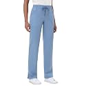 MIVEI Straight Leg Scrub Pants for Women with 8 Pockets High Rise Modern Classic Fit Cargo Scrub Bottom Flare Drawstring