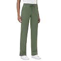MIVEI Straight Leg Scrub Pants for Women with 8 Pockets High Rise Modern Classic Fit Cargo Scrub Bottom Flare Drawstring