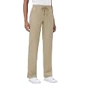 MIVEI Straight Leg Scrub Pants for Women with 8 Pockets High Rise Modern Classic Fit Cargo Scrub Bottom Flare Drawstring