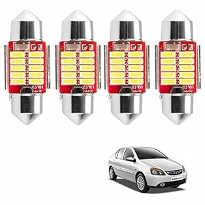 miwings 10 smd super bright led universal car interior roof light reading dome lamp bulb 5w-4pcs for tata indigo
