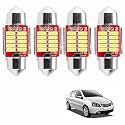 Miwings 10 SMD Super Bright LED Universal Car Interior Roof Light Reading Dome Lamp Bulb (5W-4Pcs) For Tata Indigo
