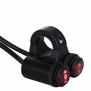 miwings 6 months warranty handlebar dual onoff button cnc metal switch12v flameout control for motorcycle scotty bike operate with headlight fog light horn hazard control dual led switch1pcs