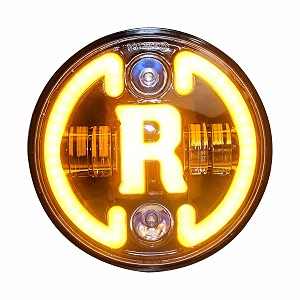 Miwings 7 inch Round LED R Stylish