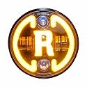 Miwings 7 inch Round LED R Stylish