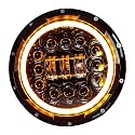Miwings 7 inch Round LED Stylish 12COB3HID