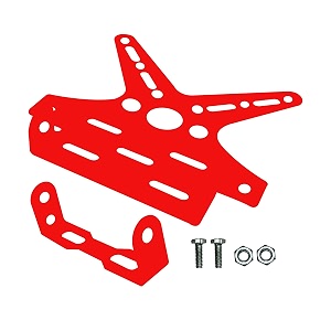 miwings motorcycle bike number license plate frame adjustable tail tidy bike number plate aluminum alloy holder red tail tidy
