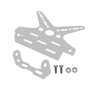 miwings motorcycle bike number license plate frame adjustable tail tidy bike number plate aluminum alloy holder silver tail tidy