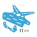 MIWINGS Motorcycle Bike Number License Plate Frame Adjustable, Tail Tidy Bike Number Plate Aluminum Alloy Holder (Blue Tail Tidy)