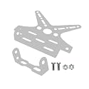 MIWINGS Motorcycle Bike Number License Plate Frame Adjustable, Tail Tidy Bike Number Plate Aluminum Alloy Holder (Silver Tail Tidy)