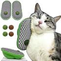 miwoowim 2PCS Catnip Toys Balls that Stick on Wall & Cat Face Scratchers