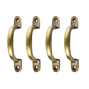 mixampmatch home improvement cast iron antique brass 4pcs 4inch handle for window drawer kitchen cabinet