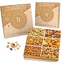 Luxurious Treats Nuts Gift Basket, Get Well Basket Gourmet Collection Healthy Food Box Mixed Cravings Platter Tray Sampler Assortment Mix for Men Women, Feel Better Surgery Sympathy
