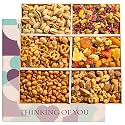 Mixed Nuts Gift Basket - Sympathy Gift Baskets for Adults Gourmet Mixed Nuts Variety Pack, 6 Assortment Healthy Snack Tray, Great Gifts for Men