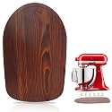 Mixer Slider Compatible with 4.5-5 QT Kitchen Aid Stand Mixers, Kitchen Countertop Storage Mover Sliding Caddy Mixer Slider Mat for Kitchen Aid Stand Mixer Accessories Attachment (Pine Wood - Brown)