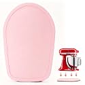 Mixer Slider Compatible with 4.5-5 QT Kitchen Aid Stand Mixers, Kitchen Countertop Storage Mover Sliding Caddy Mixer Slider Mat for Kitchen Aid Stand Mixer Accessories Attachment (Pink)