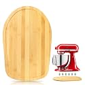 Mixer Slider Compatible with 4.5-5 QT Kitchen Aid Stand Mixers, Kitchen Countertop Storage Mover Sliding Caddy Mixer Slider Mat for Kitchen Aid Stand Mixer Accessories Attachment (Bamboo - Natura)