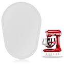 Mixer Slider Compatible with 5.5-8QT Kitchen Aid Stand Mixers, Kitchen Countertop Storage Mover Sliding Caddy Mixer Slider Mat for Kitchen Aid Stand Mixer Accessories Attachment (Bamboo - White)
