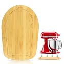 Mixer Slider Compatible with Kitchen aid Bowl Lift 4 .5-5 Qt Stand Mixer Bamboo - Kitchen Countertop Storage Mover Sliding Caddy for Kitchen Aid 4 .5-5 Qt Mixer(4.5-5 Qt with Foot Slot 1 - Natural)