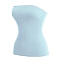 MixMatchy Women's Stretchy Strapless Tube Top Y2K Bandeau Top
