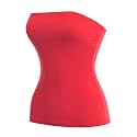 MixMatchy Women's Stretchy Strapless Tube Top Y2K Bandeau Top