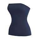 MixMatchy Women's Stretchy Strapless Tube Top Y2K Bandeau Top