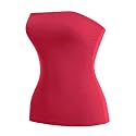 MixMatchy Women's Stretchy Strapless Tube Top Y2K Bandeau Top