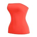 MixMatchy Women's Stretchy Strapless Tube Top Y2K Bandeau Top