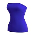 MixMatchy Women's Stretchy Strapless Tube Top Y2K Bandeau Top