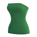 MixMatchy Women's Stretchy Strapless Tube Top Y2K Bandeau Top
