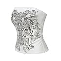 MixMatchy Women's Stretchy Strapless Tube Top Y2K Bandeau Top