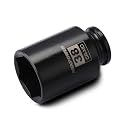 MIXPOWER 1/2" Drive Deep Impact Socket, CR-MO, 38mm, 6 Point, Axle Nut Impact Grade Socket for Easy Removal