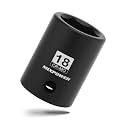 MIXPOWER 1/2" Drive Shallow Impact Socket, CR-MO, 18mm, 6 Point, Radius Corner Design, Axle Nut Impact Grade Socket for Easy Removal