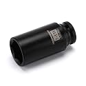 MIXPOWER 1/2 Inch Drive Deep Impact Socket, 1-1/16", SAE, CR-MO, 6 Point, Axle Nut Impact Grade Socket for Easy Removal