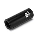 MIXPOWER 1/2 Inch Drive Deep Impact Socket, CR-MO, 19mm, 6 Point, Radius Corner Design, Axle Nut Impact Grade Socket for Easy Removal