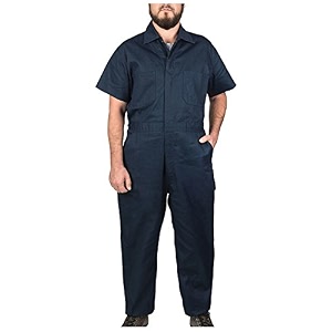 men39s navy half sleeve xxx-large coverall boiler suit and dungaree