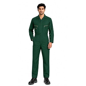 men39s sea green full sleeve coverall boiler suit and dungaree