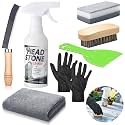 Mixweer 8 Pcs Grave Cleaning Kit for Cemetery, Gravesite Granite Clean