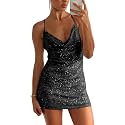 MIYIEONZ Women39s Sequin Sparkly Glitter Dress Sexy