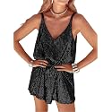 MIYIEONZ Womens Sequin Dress Sexy Sparkly Mini Dresses