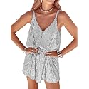 MIYIEONZ Womens Sequin Dress Sexy Sparkly Mini Dresses