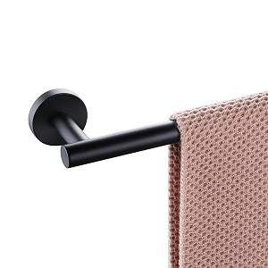miyili matte black 3034 towel bar sus 304 stainless steel towel holder for bathroom or kitchen wall mount