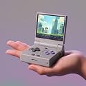 Miyoo Mini Flip Retro Handheld Game Console, 2.8 Inch 750*560 IPS Screen, Portable Linux Emulator Handheld, Gift for Men &amp; Women, Gray